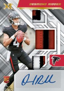 2022 Panini XR Football - ROOKIE TRIPLE SWATCH AUTOGRAPHS WHITE, Desmond Ridder