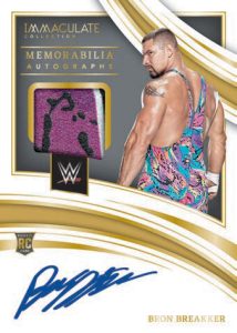 ROOKIE MEMORABILIA AUTOGRAPHS GOLD, Bron Breakker