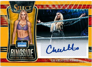 RINGSIDE ACTION SIGNATURE GOLD WAV PRIZM, Charlotte Flair