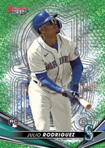 Base Set Green Mini-Diamond Refractor Parallel, Julio Rodriguez