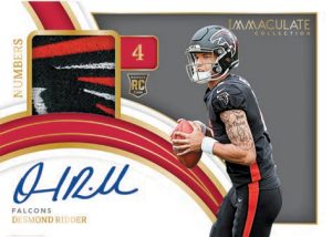 IMMACULATE NUMBERS ROOKIE PATCH AUTOGRAPHS, Desmond Ridder
