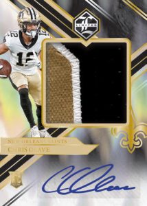 ROOKIE PATCH AUTOGRAPHS JUMBO GOLD SPOTLIGHT, Chris Olave