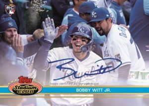1991 Stadium Club Design Variation Chrome Autograph, Bobby Witt Jr