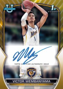 Base Autograph Gold Refractor Parallel, Victor Wembanyama