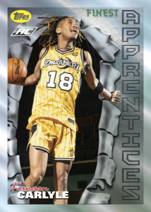 1996 Topps Finest Apprentices, Kanaan Carlyle
