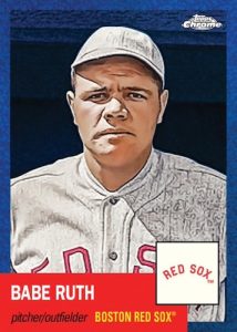 Base Card - Blue Mini Diamond Refractor Parallel, Babe Ruth