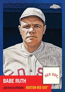 Base Card-Blue Mini Diamond Refractor Parallel, Babe Ruth