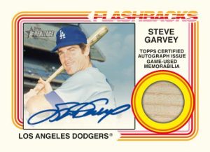 Flashback Autograph Relic Card, Steve Garvey