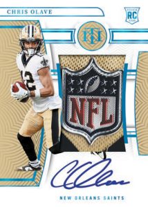 ROOKIE PATCH AUTOGRAPHS PLATINUM NFL SHIELD, Chris Olave