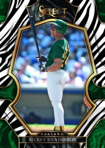 Premier Zebra Prizm Rickey Henderson