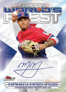 2000 Topps Finest World’s Finest Autograph Variation, Manny Machado