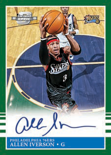 1985 TRIBUTE AUTOGRAPHS GREEN, Allen Iverson