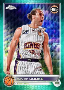 Base Card –Aqua Wave Refractor Parallel, Xavier Cookes