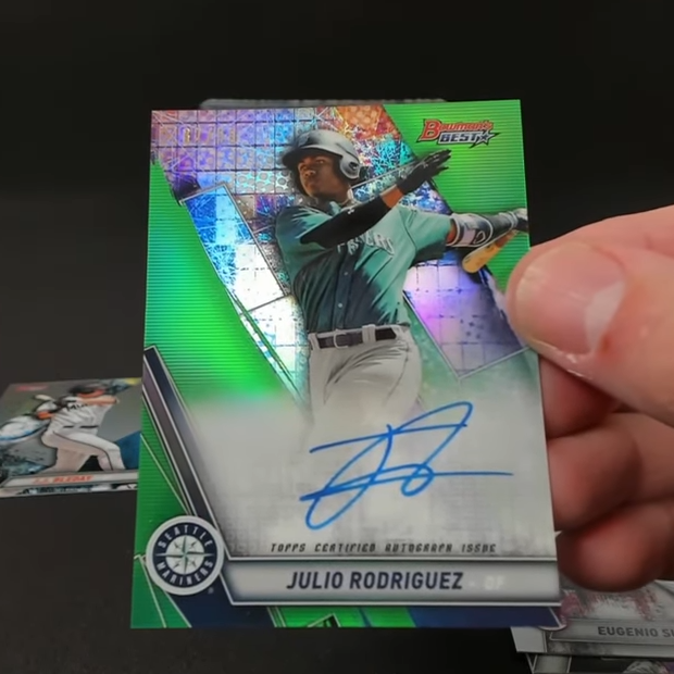 2022 Bowmans Best Julio Rodriguez Autograph Green