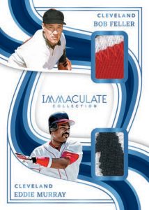 DUAL LEGENDS MATERIALS PLATINUM, Bob Feller & Eddie Murray