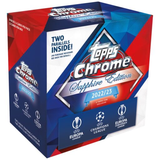 2022-23 Topps Chrome Sapphire Edition UEFA Club Competitions Soccer Hobby Box