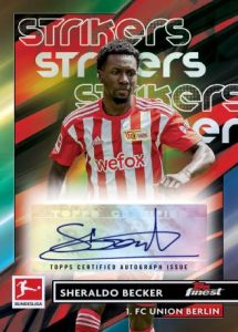 2022 23 Topps Finest Bundesliga Soccer Finest Strikers Sheraldo Becker