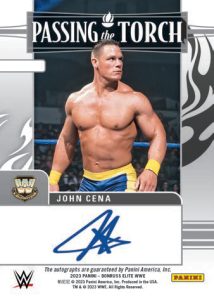 PASSING THE TORCH SIGNATURES, John Cena