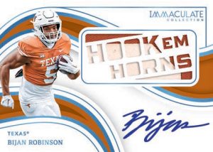 TEAM SLOGANS SIGNATURES DIE CUTS PLATINUM, Bijan Robinson
