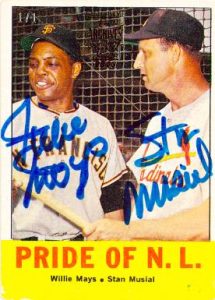 Pride of N.L., Willie Mays, Stan Musial