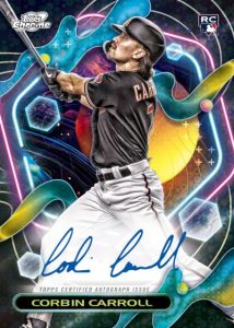 2023 Topps Cosmic Chrome Baseball - Base Auto Black Eclipse, Corbin Carroll