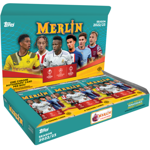 2022-23 Topps UEFA Club Competitions Merlin Chrome Soccer Hobby Box
