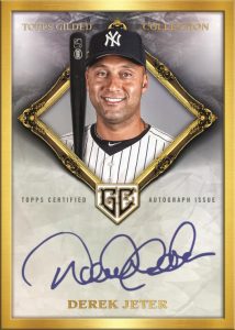 Gold Framed Hall of Famer Autographs, Derek Jeter