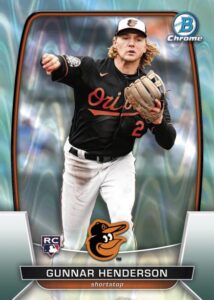 Gunnar Henderson Aqua Raywave Rookie - 2023 Bowman Chrome Baseball