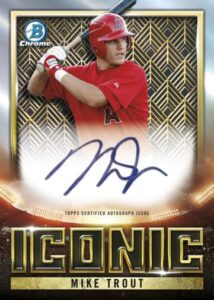 Mike Trout Iconic Autographs - 2023 Bowman Chrome Baseball