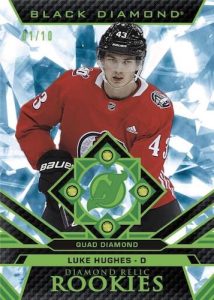 DIAMOND RELIC ROOKIES Quad Diamond -Emerald Parallel, Luke Hughes