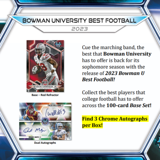 2023 Bowman University Best Football Breaker's Delight Box