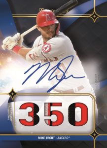 Hit Kings Autograph Patches - Black Parallel, Mike Trout