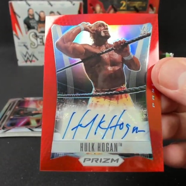 2023 Panini Prizm Hulk Hogan Throwback Autograph Red