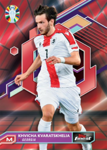 Base – Red, Black Vaporwave Refractor Parallel - Khvicha Kvaratskhelia