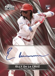 Elly De La Cruz Red Autograph - 2024 Topps Chrome Black Baseball