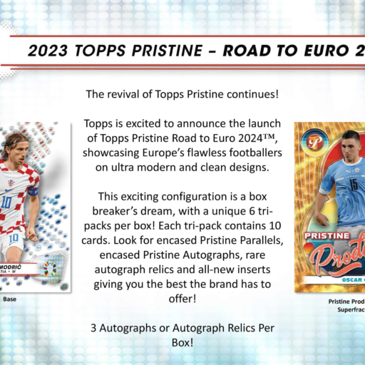 2023 Topps Pristine Road to Euro 2024 Soccer Hobby Box