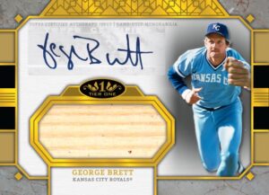 Autographed Tier One Jumbo Relics, George Brett