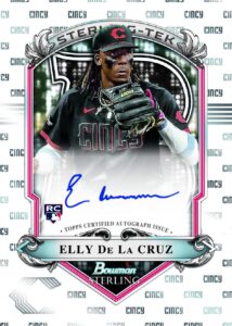 2024 Bowman Sterling Baseball Elly De La Cruz Sterling Tek Autograph Rookie Card – 2024 Bowman Sterling Baseball