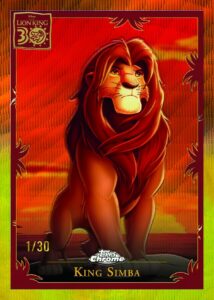 King Simba Insert - 2024 Topps Disney Chrome