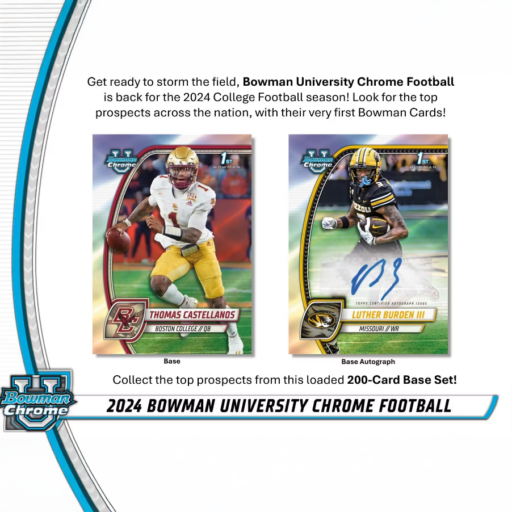2024 Bowman Chrome University Football Breaker's Delight Box