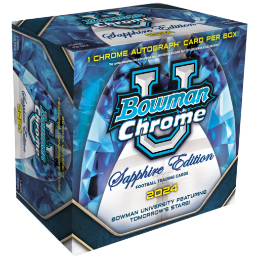 2024 Bowman University Chrome Sapphire Edition Football Hobby Box