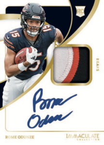 2024 Panini Immaculate Football Rookie Patch Autographs Gold Odunze Card – 2024 Panini Immaculate Football