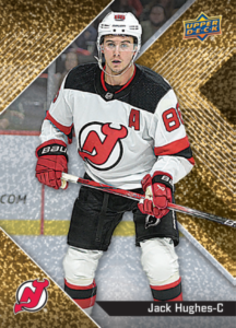 Jack Hughes glitter bomb Card – 2024-25 Upper Deck Allure Hockey