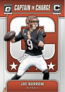 2024 Donruss Optic Football Captain In Cards Burrow Card – 2024 Donruss Optic Football