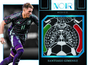 2024 25 Panini Noir Soccer Trading Card Box Relic Santiago Gimenez Card – 2024-25 Panini Noir Soccer Trading Card Box