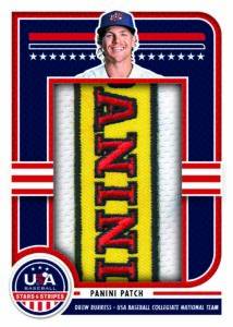 2025 Panini USA Stars and Stripes Baseball Drew Burress Panini Patch Card – 2025 Panini USA Stars & Stripes Baseball