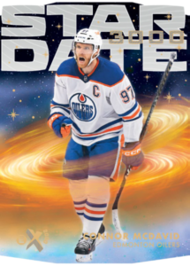Connor McDavid Star Date 3000 Card – 2023-24 Upper Deck Skybox E-X 2000 Hockey