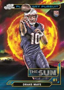 Drake Maye Planetary Pursuit The Sun - 2024 Topps Cosmic Chrome Football