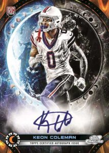 Keon Coleman Autograph - 2024 Topps Cosmic Chrome Football