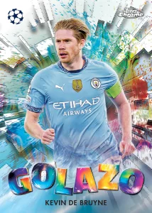 2024 25 Topps Chrome UEFA Club Competitions Insert Golazo Kevin De Bruyne Card – 2024-25 Topps Chrome UEFA Club Competitions Hobby